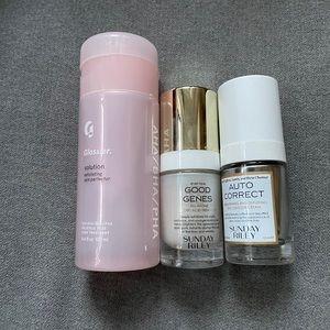 Sunday Riley & Glossier skincare bundle!